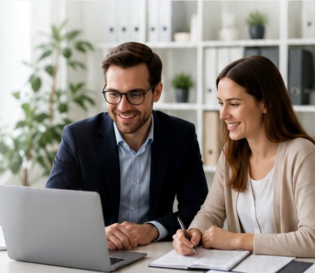 Accountancy consultation with a small business owner